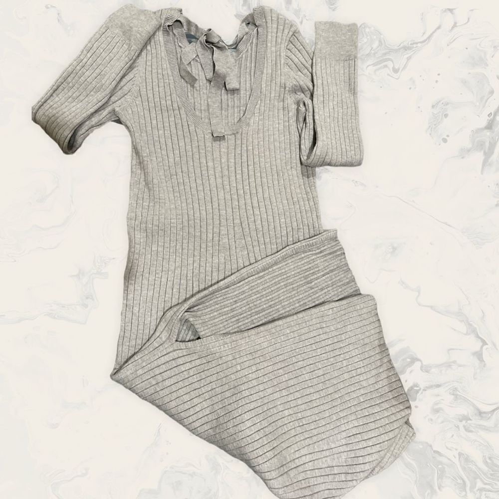 NWT WAYF Dress Dede and Emily BFF Sweater Dress - Size Small - Grey